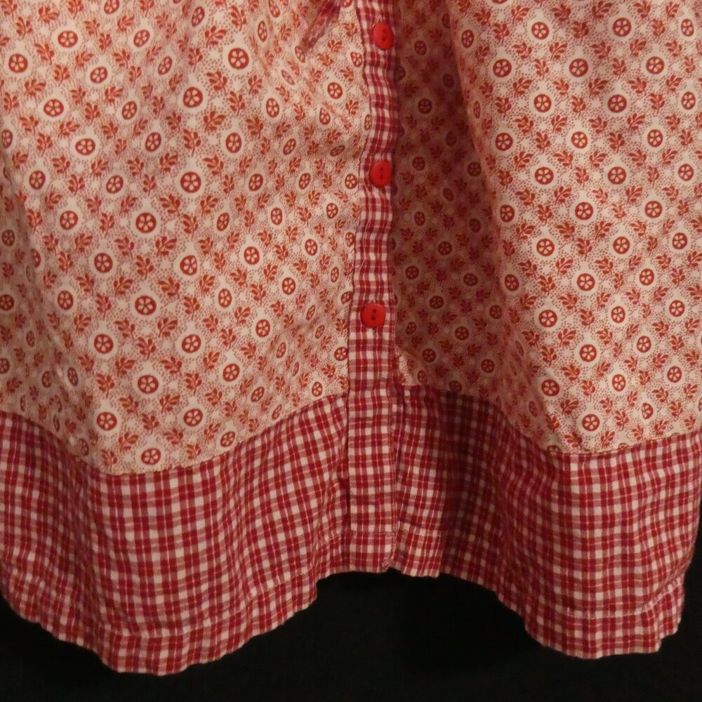 Vintage - APRIL CORNELL - Girls | size 3/4 | Sleeveless Floral Checkered Dress - Picture 8 of 16